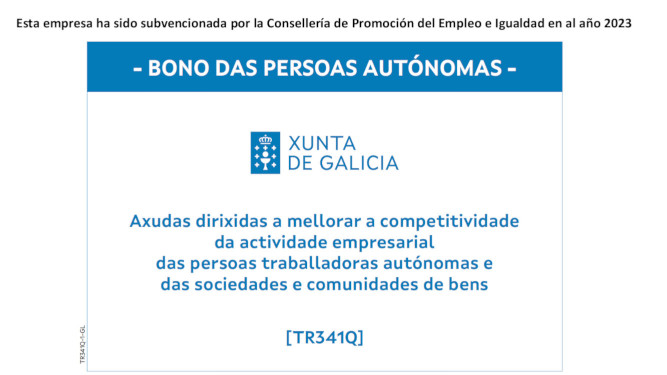 Bono das persoas autónomas. Xunta de Galicia
